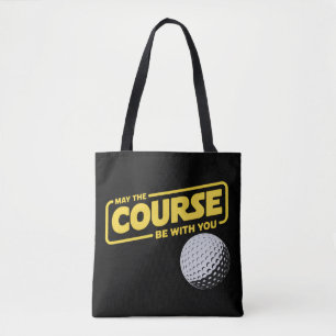 Tote Bag Que le parcours soit avec vous Golf drôle de golf