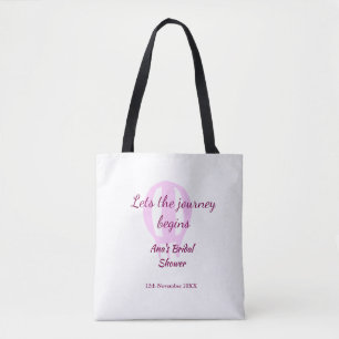Tote Bag que le voyage commence enterrement de vie de jeune