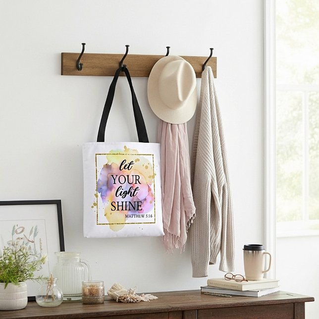 Tote Bag Que votre lumière brille  (Créateur téléchargé)