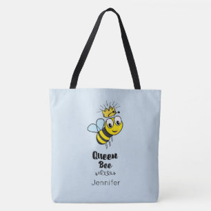 Tote Bag Queen Bee mignonne Bumble Bee avec couronne Person