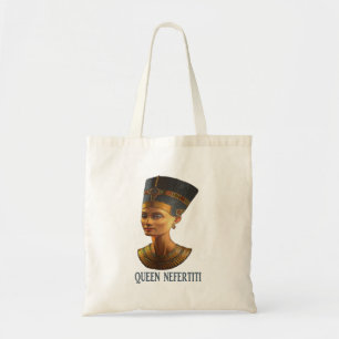 Tote Bag Queen Nefertiti design cadeau égyptien antique