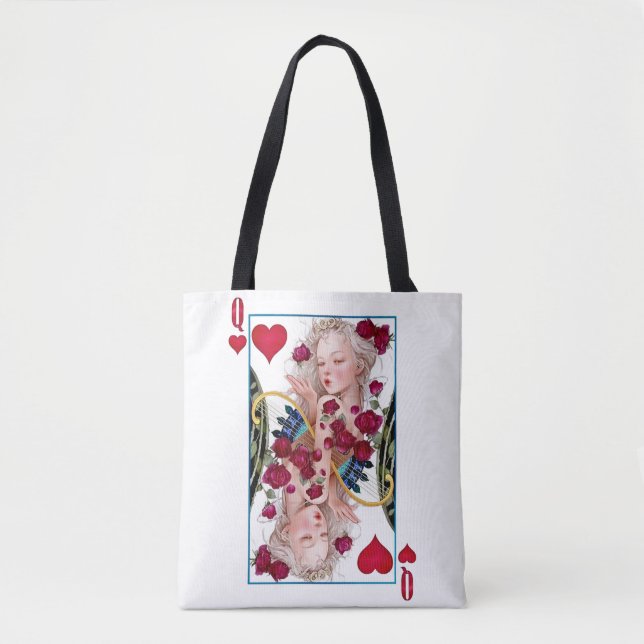 Tote Bag Queen of Hearts Surdimensionné Graphisme, Jouer de (Devant)