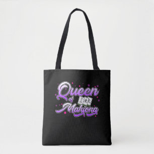 Tote Bag Queen Of Mahjong Jeu Mahjong Joueur Jeux Graphique