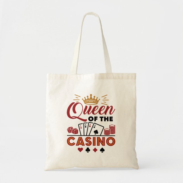 Tote Bag Queen of the Casino Vegas Femmes de jeu (Devant)