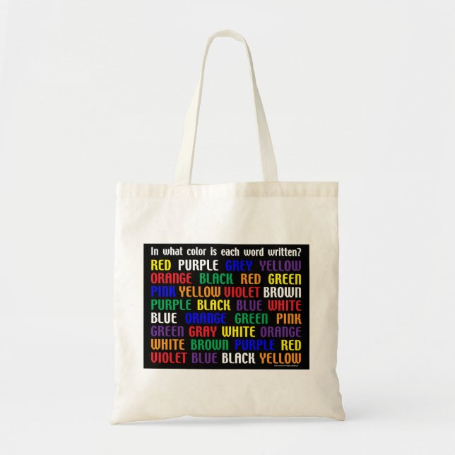 Tote Bag Quelle est ma couleur ? (Devant)