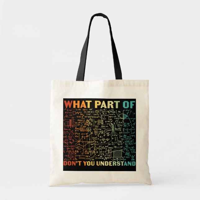 Tote Bag Quelle partie de Ne comprenez-vous pas les maths d (Devant)