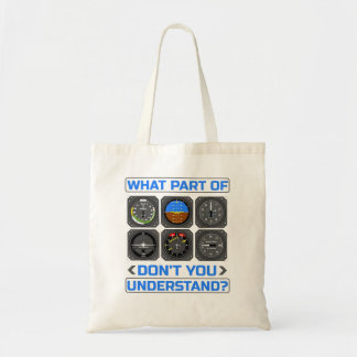 Tote Bag Quelle partie des instruments de pilote d'avion ne