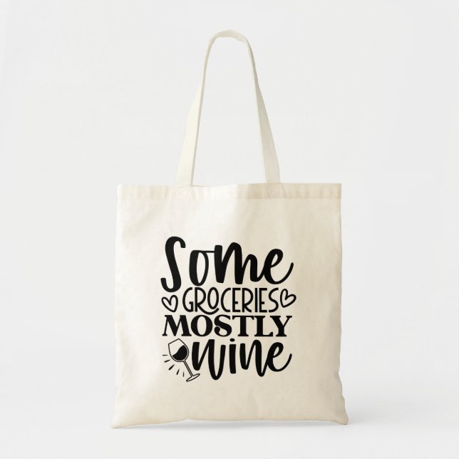 Tote Bag Quelques Épiceries Surtout Du Vin (Devant)