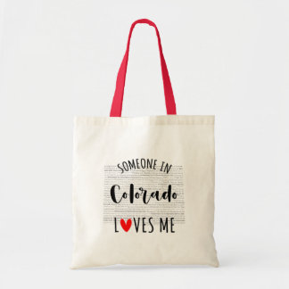Tote Bag Quelqu'Un Au Colorado M'Aime Votre Nom Personnalis