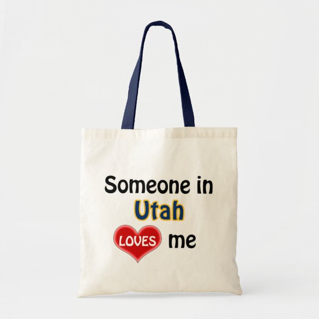 Tote Bag Quelqu'un dans l'Utah m'aime (Devant)