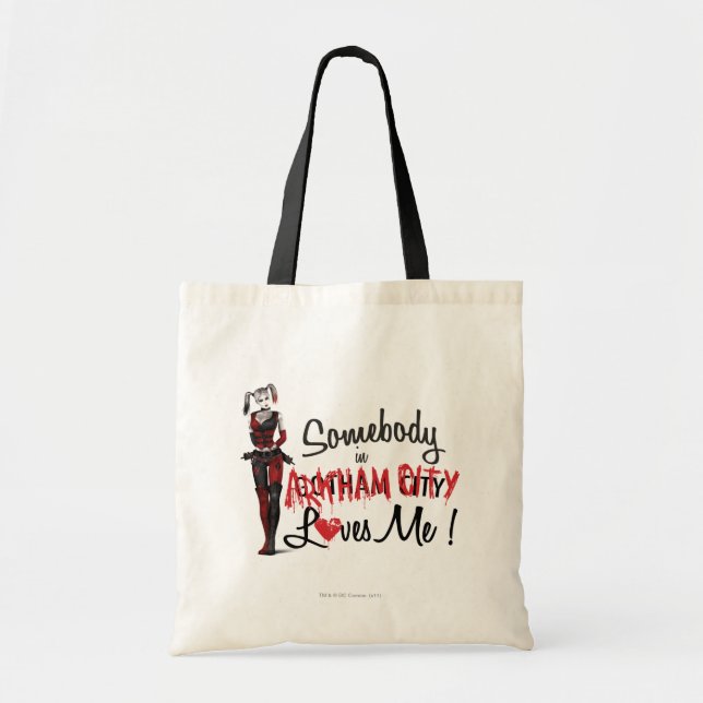 Tote Bag Quelqu'un en AC m'aime - Harley (Devant)