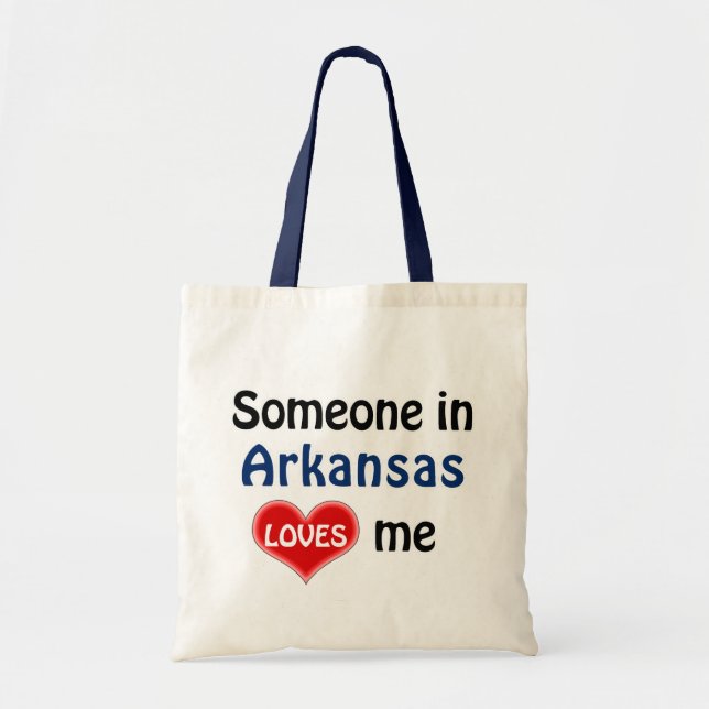 Tote Bag Quelqu'un en Arkansas m'aime (Devant)
