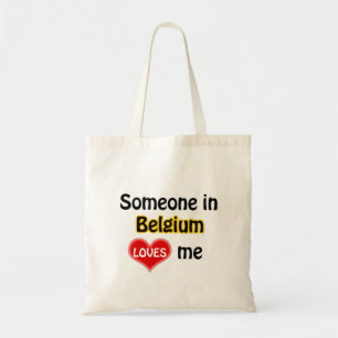 Tote Bag Quelqu'un en Belgique m'aime