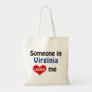 Tote Bag Quelqu'un en Virginie m'aime