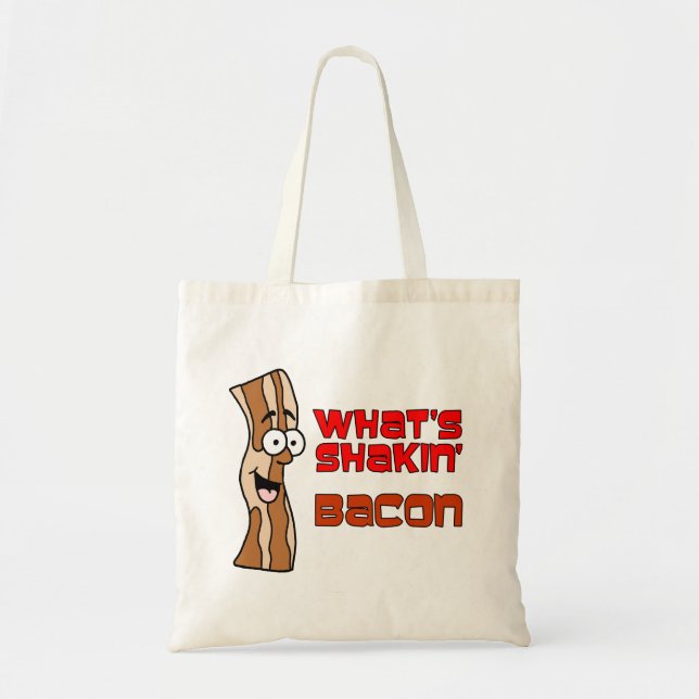 Tote Bag Qu'est-ce que Shakin Bacon Cartoon (Devant)