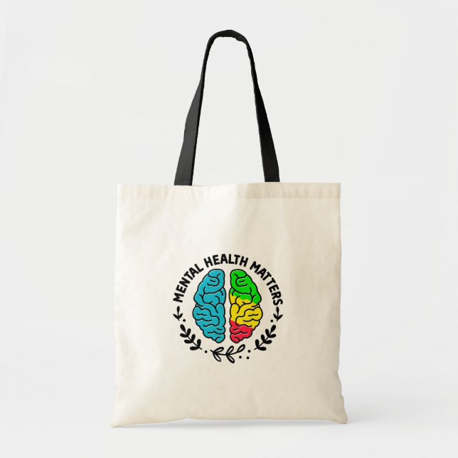 Tote Bag Questions de santé mentale (Devant)