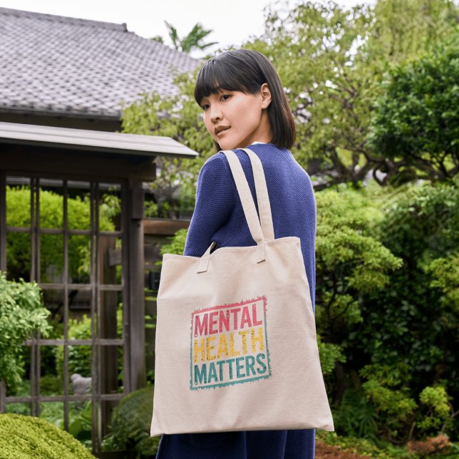 Tote Bag Questions de santé mentale (Créateur téléchargé)