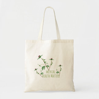 Tote Bag Questions de santé mentale Fleur et Plante