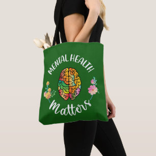 Tote Bag Questions de santé mentale Sensibilisation à la