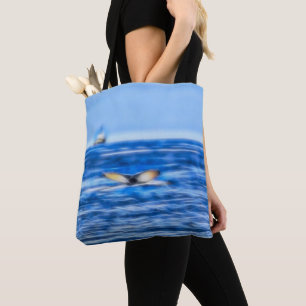 Tote Bag Queue de baleine Bateau Deep Blue Sea