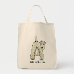 Tote Bag Queue de Fox Terrier de fil