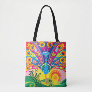 Tote Bag Queue de paon