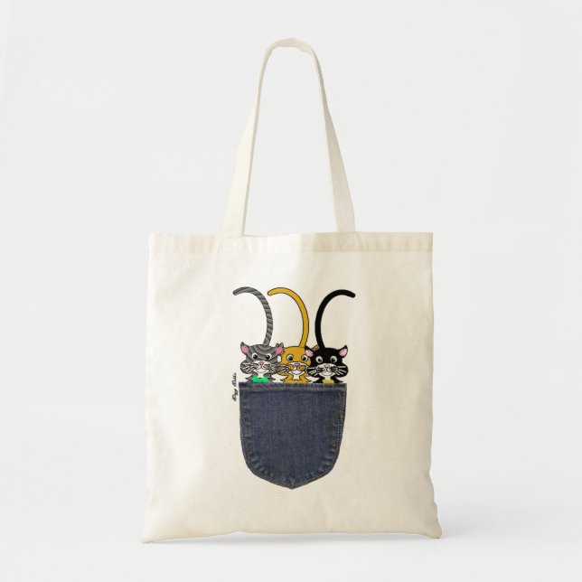 Tote Bag Queues de Kitty (Devant)
