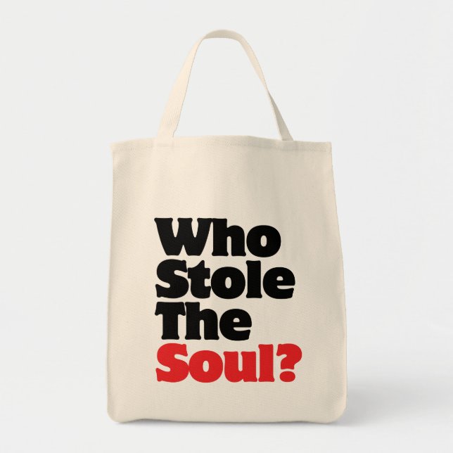 Tote Bag Qui A Volé L'Âme ? (Devant)