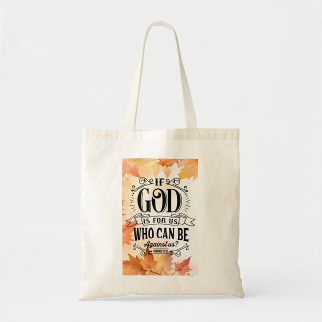 Tote Bag Qui peut être contre nous ? (Devant)