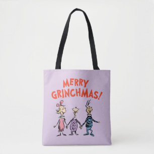 Tote Bag Qui se tient par la main Joyeux Grinchmas