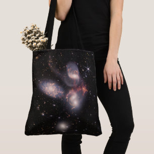 Tote Bag Quintette de Stephan 5 Galaxies Deep Field James W