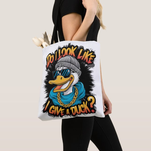 Tote Bag Quirky Duck : Ai-Je L'Air De Donner Un Canard ? (De près)