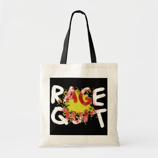 Tote Bag Quitter la plage (foncée) (Devant)