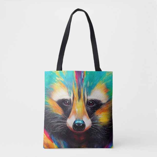 Tote Bag Raccoon Animal Discovery Aventure Nature Planet (Devant)