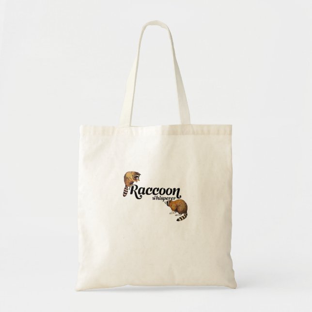 Tote Bag Raccoon Whisperer Cute Raccoon Lover Racoon Gift (Devant)