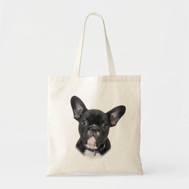 Tote Bag Race de chien de bouledogue français (Devant)