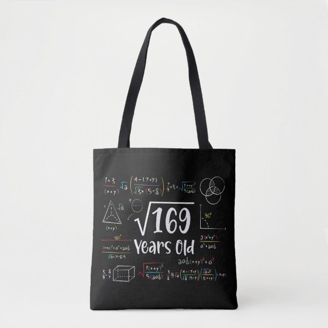 Tote Bag Racine carré de 169 13e anniversaire 13 ans Cadeau (Devant)