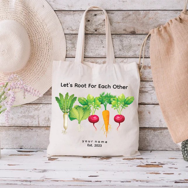 Tote Bag Racine pour chaque autre amant Plante filles (Lets Root For Each Other Plant lover Girls Tote Bag)