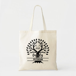 Tote Bag Racines de l'arbre de réunion de famille personnal