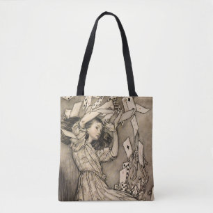 Tote Bag Rackham Alice restauré Vintage Wonderland Art Four