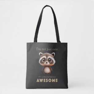 Tote Bag Racoon concentré Awesome mignon adorable drôle