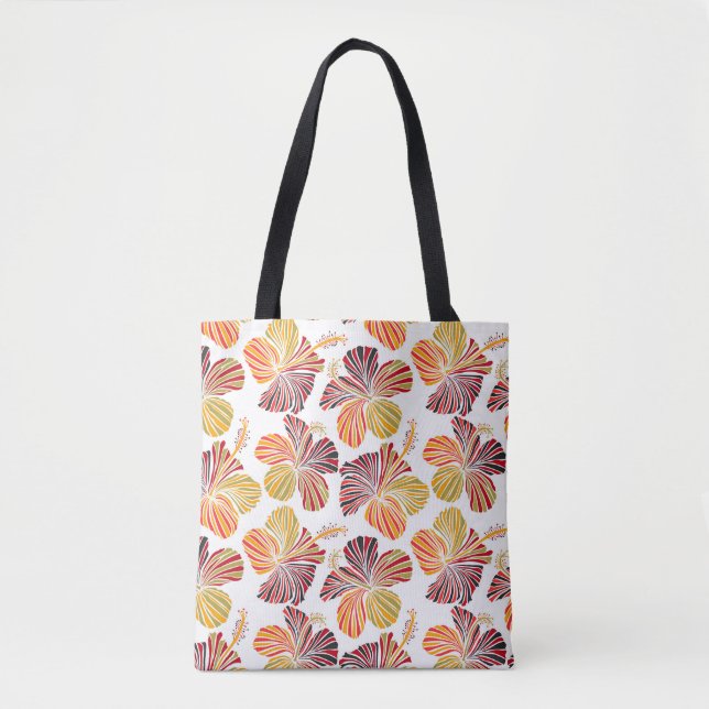 Tote Bag Radiance hawaïenne : Élégance Plante tropicale. (Devant)