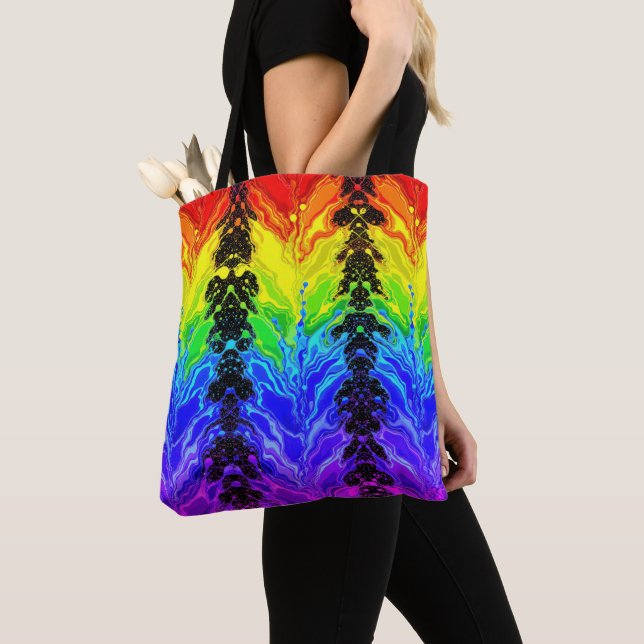 Tote Bag « Radiance » – Un motif de fierté abstrait  (De près)