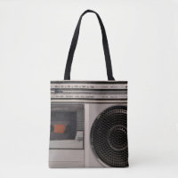 Radiocassette radio stéréo portable rétro obsolète