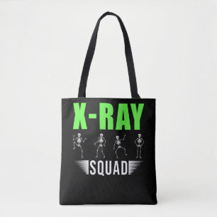 Tote Bag Radiology Xray Skeletons Funny Radiologist Squad