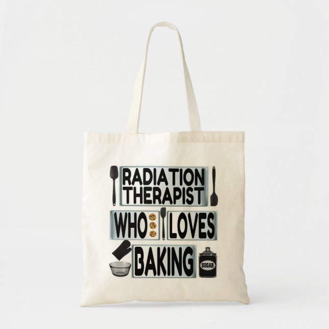 Tote Bag Radiothérapie aime la cuisson (Devant)