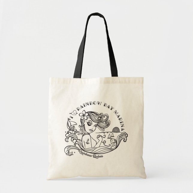 Tote Bag Rainbow Babes Black & White Fourre-tout (Devant)