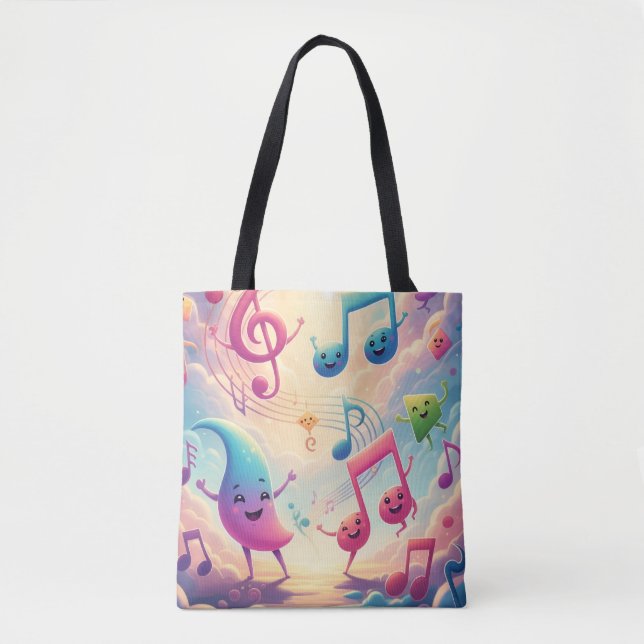 Tote Bag Rainbow Music Fourre-tout (Devant)