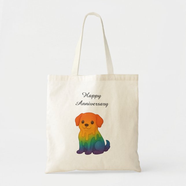 Tote Bag Rainbow Sun - Joyeux anniversaire (Devant)