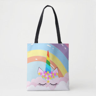 Tote Bag Rainbow Unicorn in the Sky Toddler